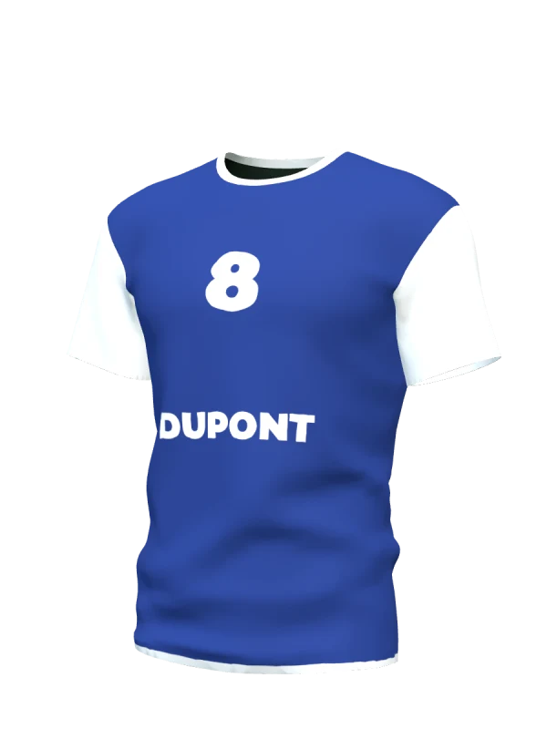 Maillot de foot de club amateur personnalisé avec nom de joueur et numéro